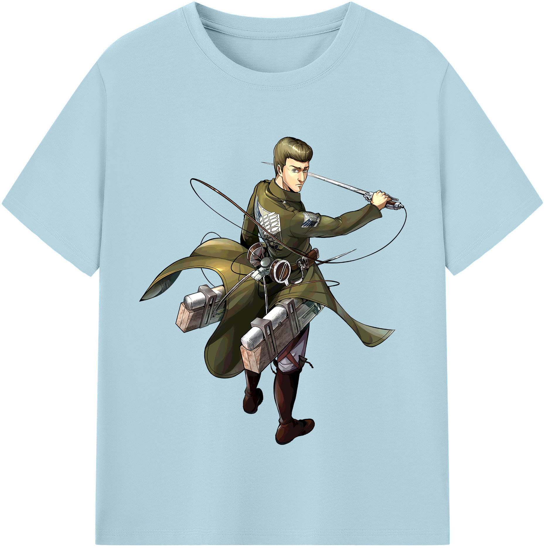 （画像用） 進撃の巨人 Attack on Titan 綿100％半袖Tシャツ（フロントプリント）